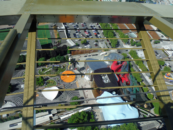 view from the top of the Space Needle